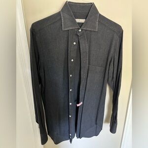 Ermenegildo Zegna gray men’s dress shirt